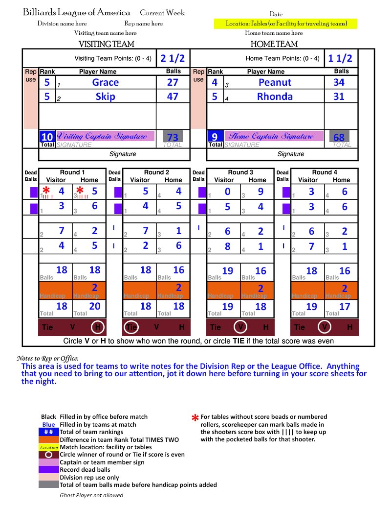 9 Ball Score Sheet Apa Download Printable Pdf Templateroller Images